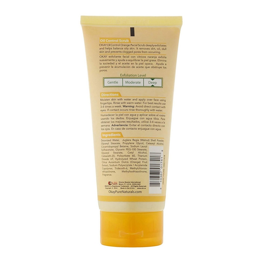 Okay Oil Control Facial Scrub Orange