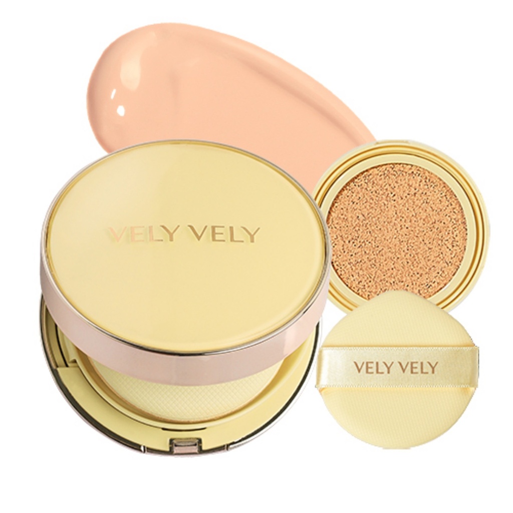 Vely Vely Aura Honey Luminous Cushion Foundation 15g + Refill 15g