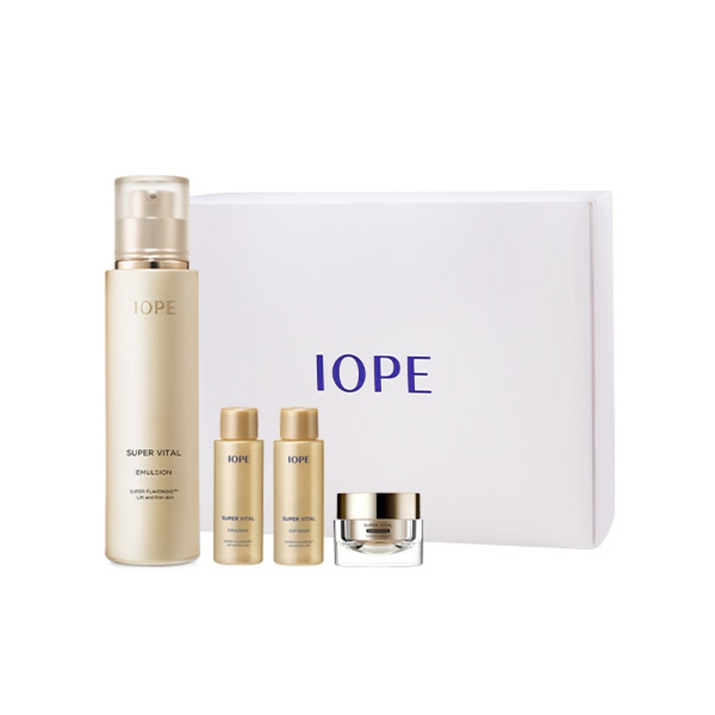 IOPE Super Vital Emulsion 150ml + 18ml + Softener 18ml + Cream Rich 14ml Set