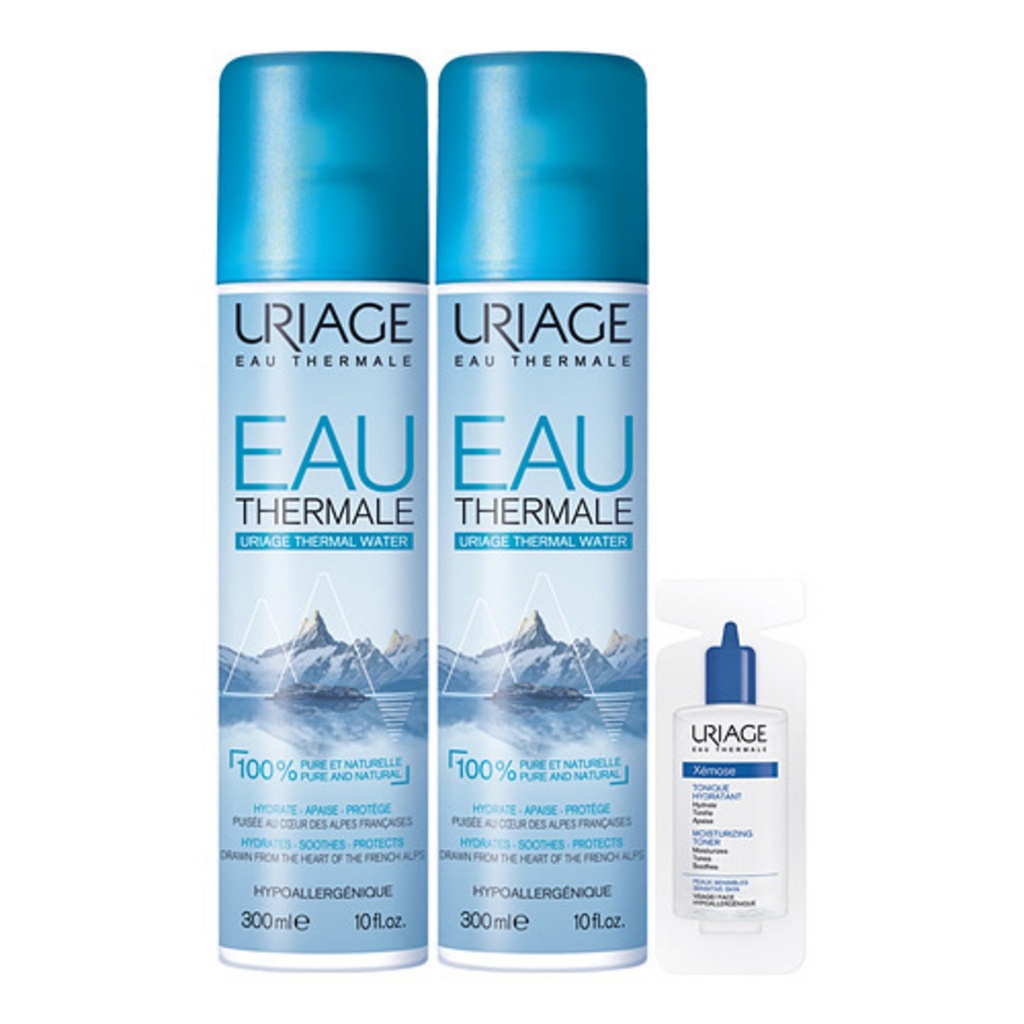 Uriage Eau Thermal Mist 300ml x 2p + Hair Moss Toner 8ml