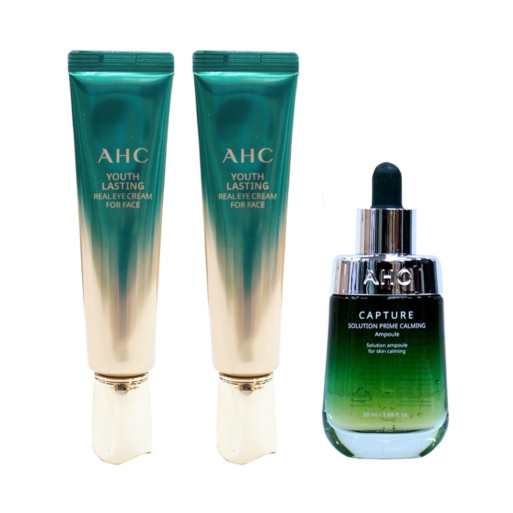 AHC Eye Cream Season 9 30ml x 2p + Capture Solution Prime Calming Ampoule 50ml