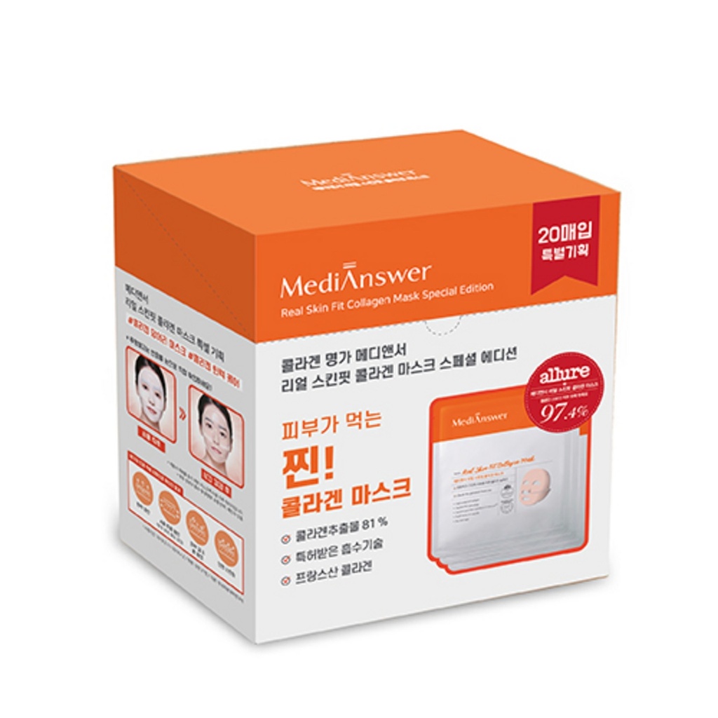 MediAnswer Real Skin Fit Collagen Mask Pack