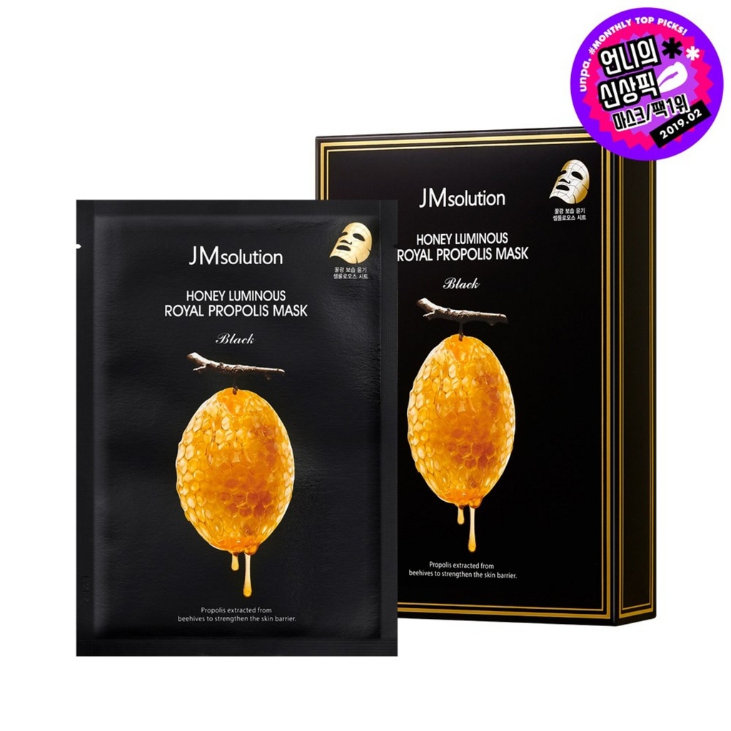 JM solution Honey Luminous Royal Propolis Mask Pack