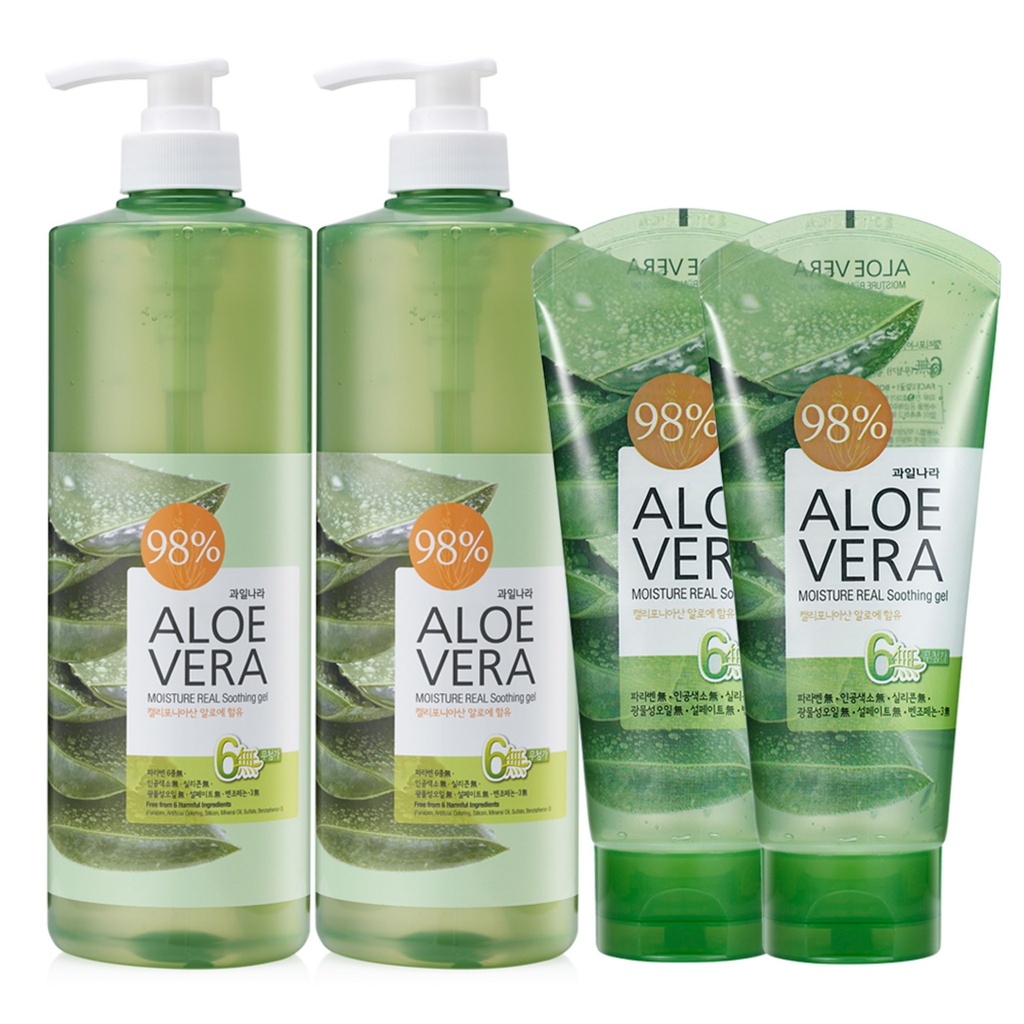 Kwailnara Aloe Vera Moisture Soothing Gel 1000ml + 150ml Set