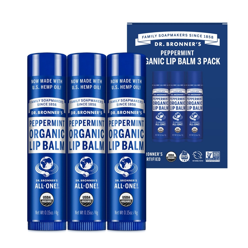 Dr. Bronner's Organic Lip Balm 4g