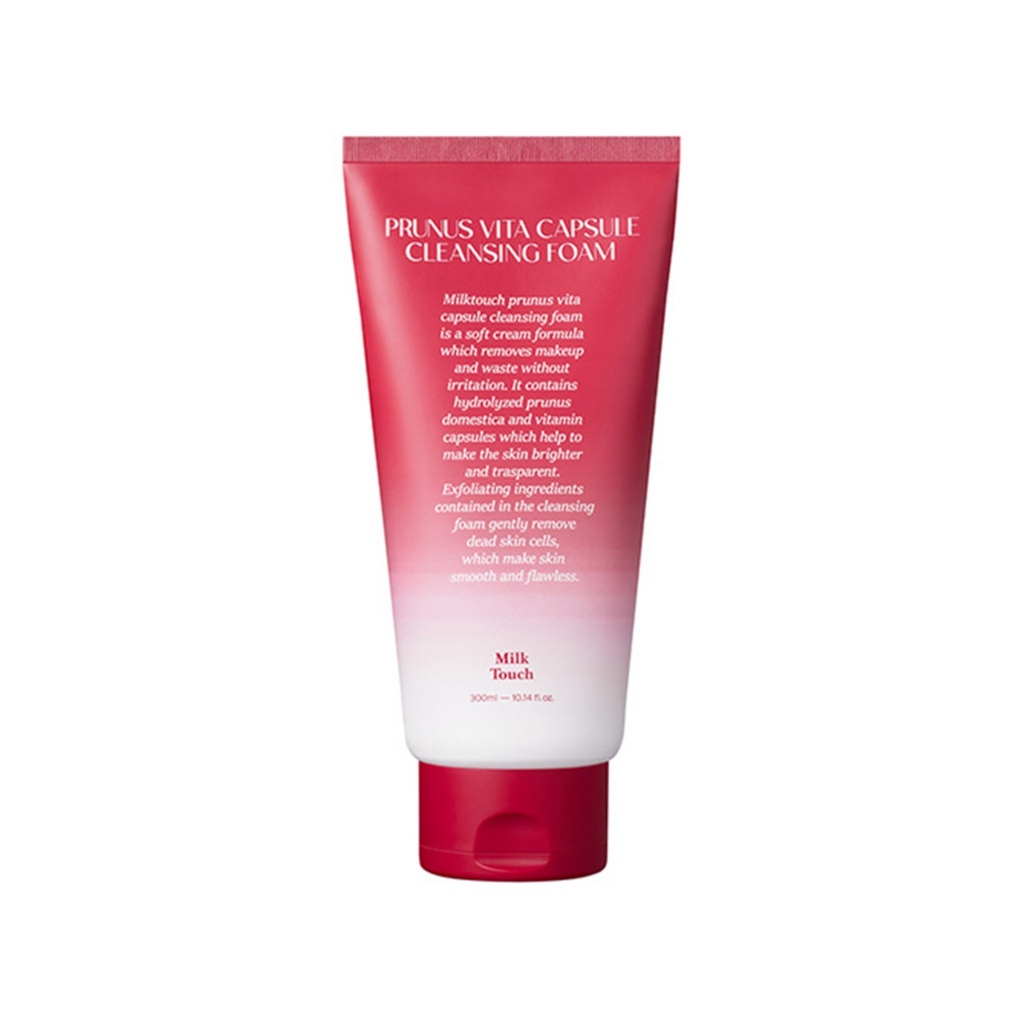 Milk Touch Plum Pore Toning Vita Capsule Cleansing Foam