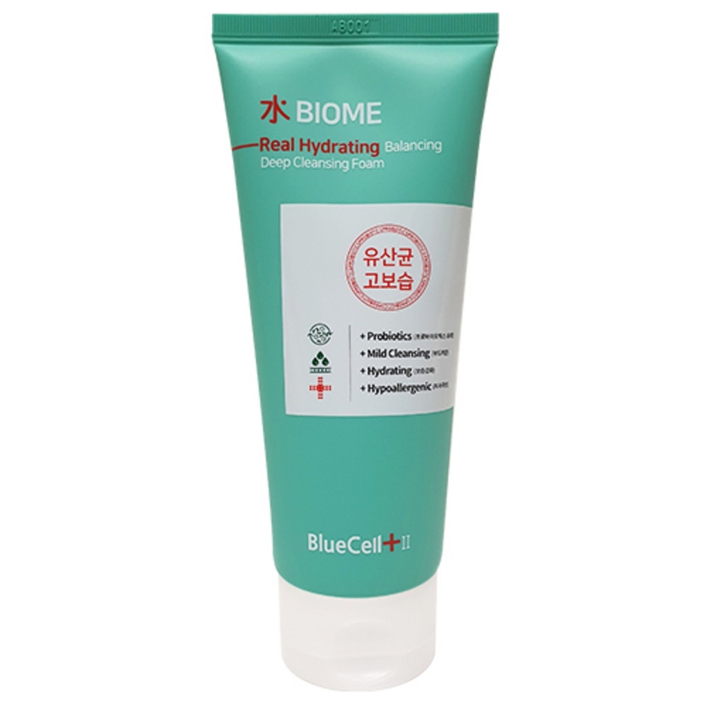 Blue Cell Soo Biome Real Moisturizing Balancing Deep Cleansing Foam