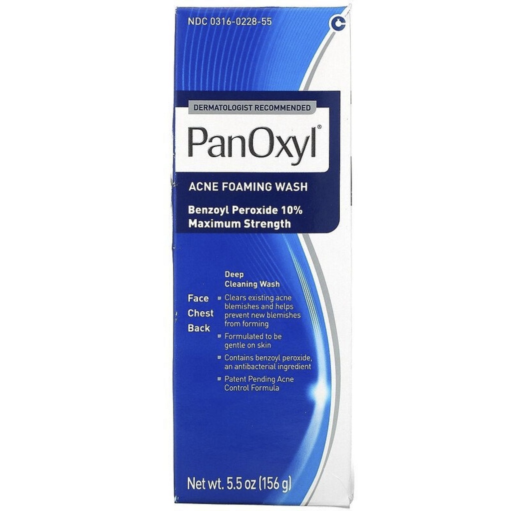 Panoxil Acne Foaming Wash Maximum Strength