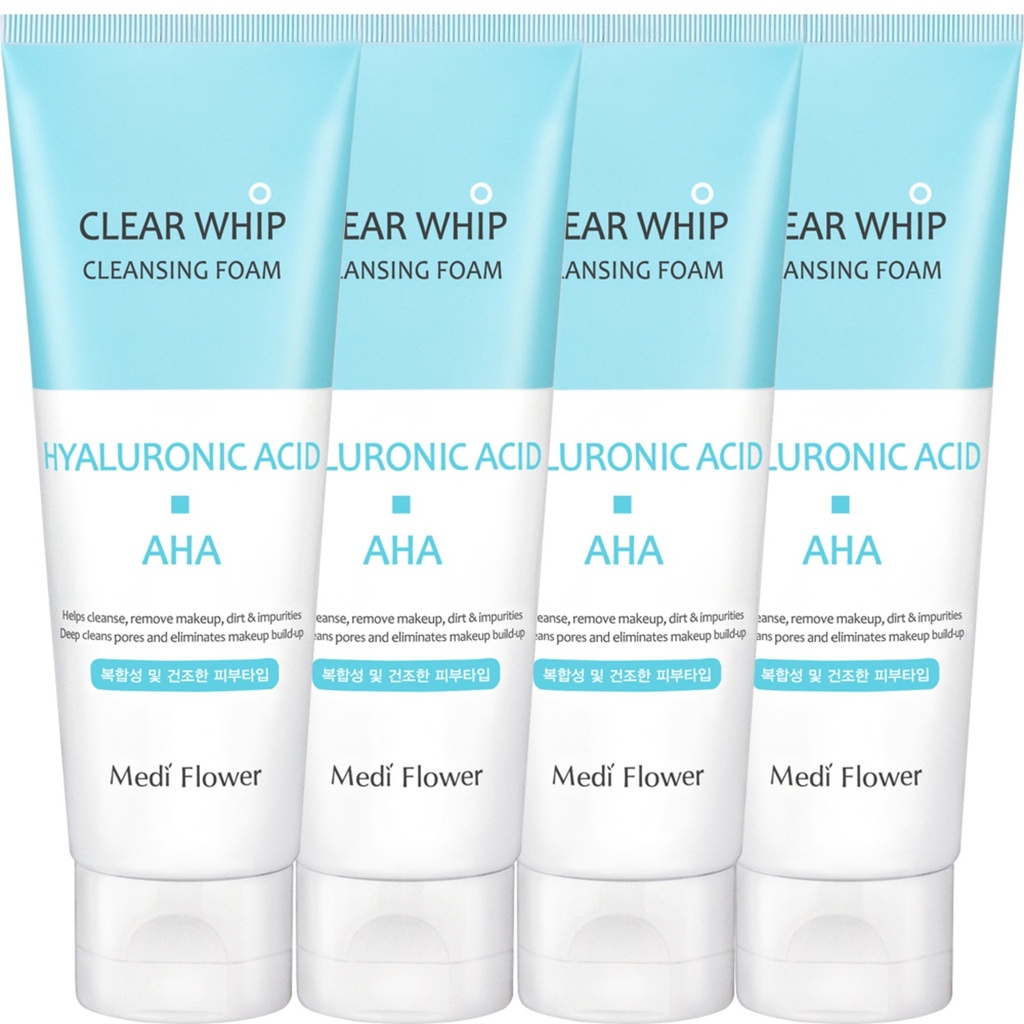 Medi Flower Clear Whip Cleansing Foam Hyaluronic Acid