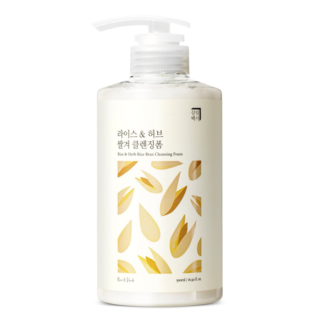 Salim White Paper Rice & Herb Rice Bran Cleansing Foam