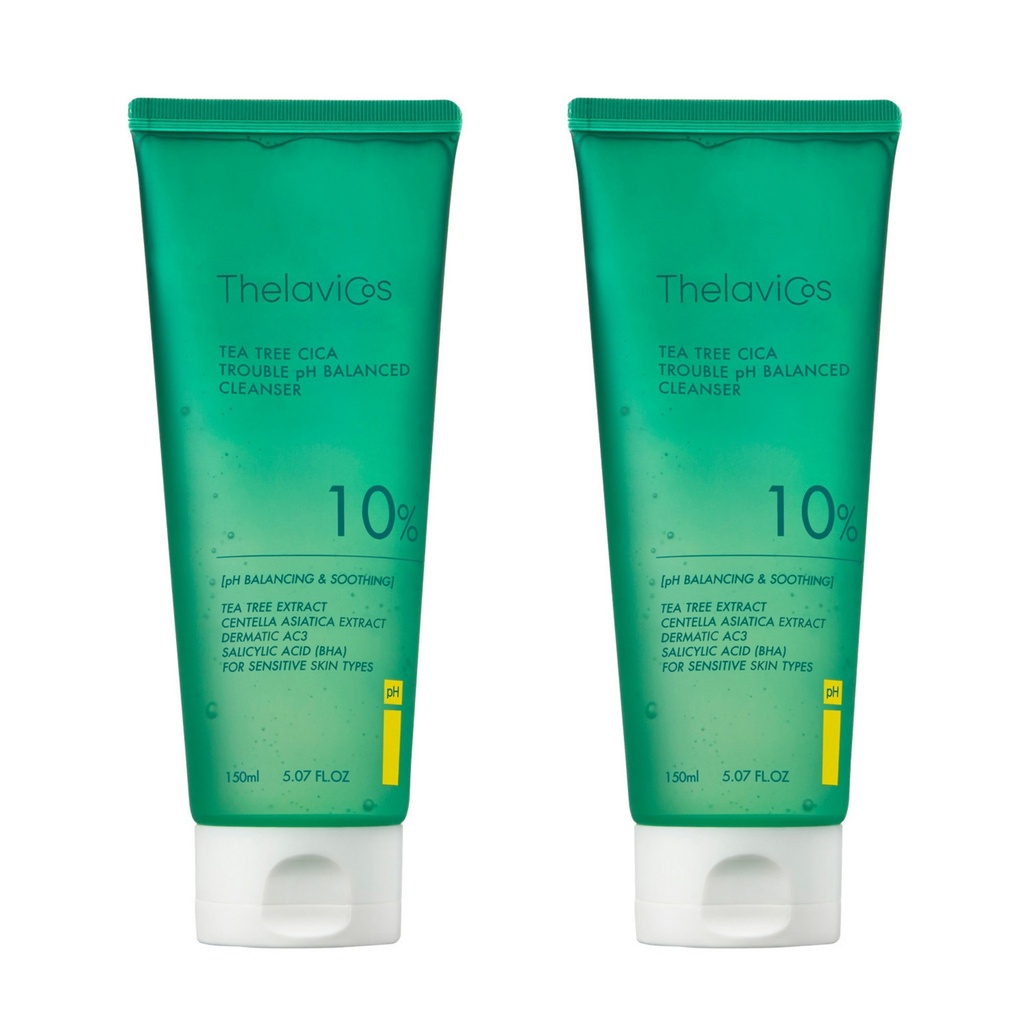 Theravicos Tea Tree Cica Mildly Acidic Cleanser 2ea