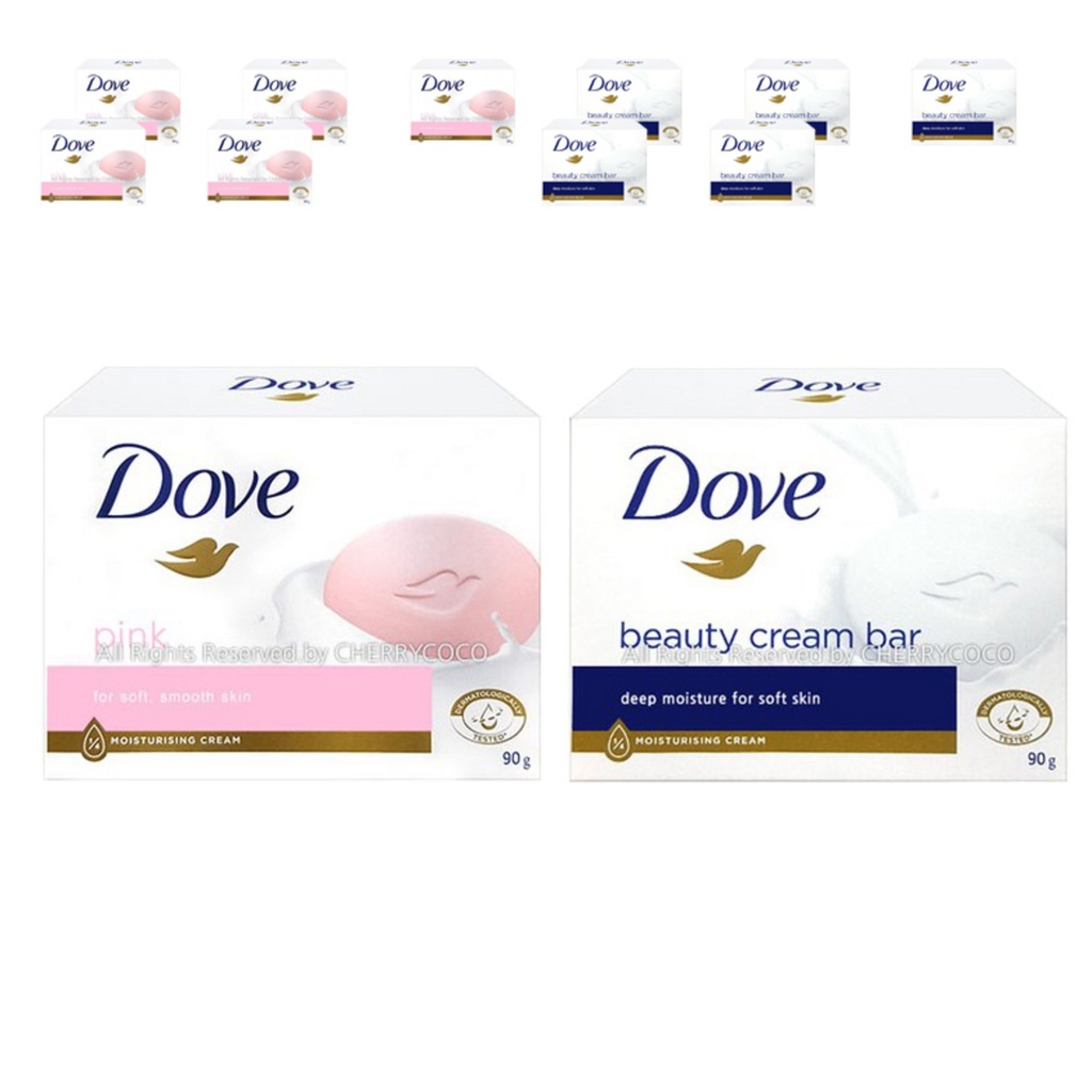 Dove Soap Beauty Bar 12ea (White x 6 + Pink x 6)