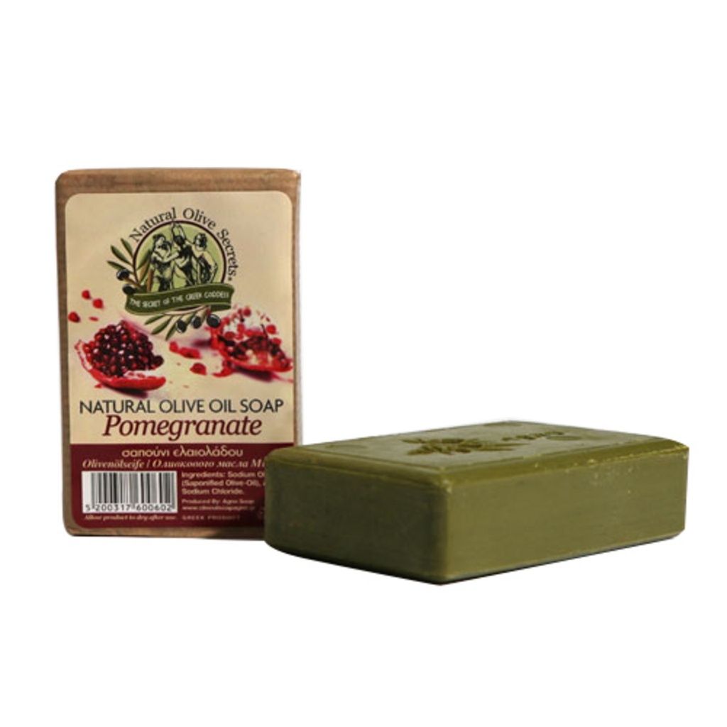 Agno Greece Olive Cleansing Soap Pomegranate