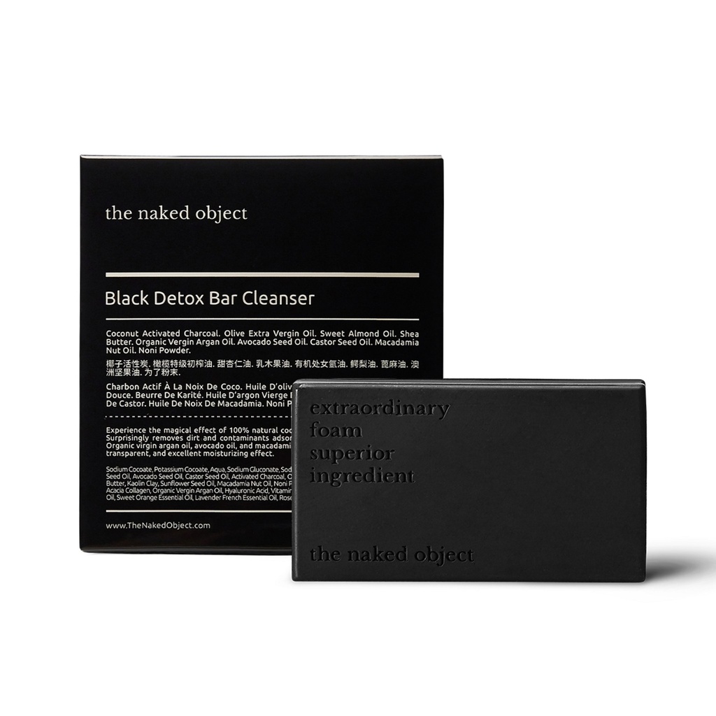 The Naked Object Black Detox Bar Cleansing Soap