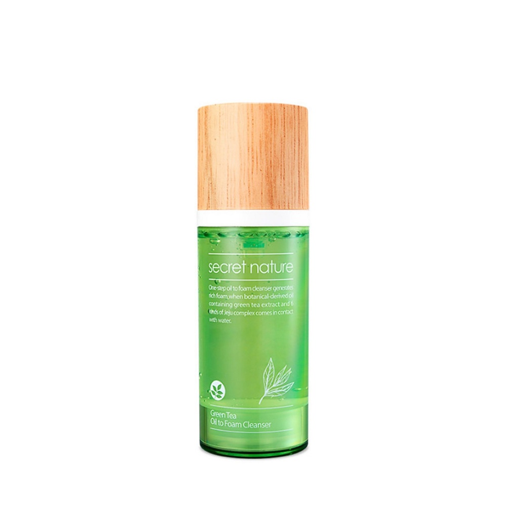 Secret Nature Green Tea Oil to Foam Cleanser