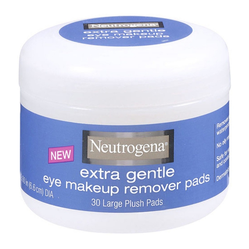 Neutrogena Extra Gentle Eye Makeup Remover Pad L(6.6cm)