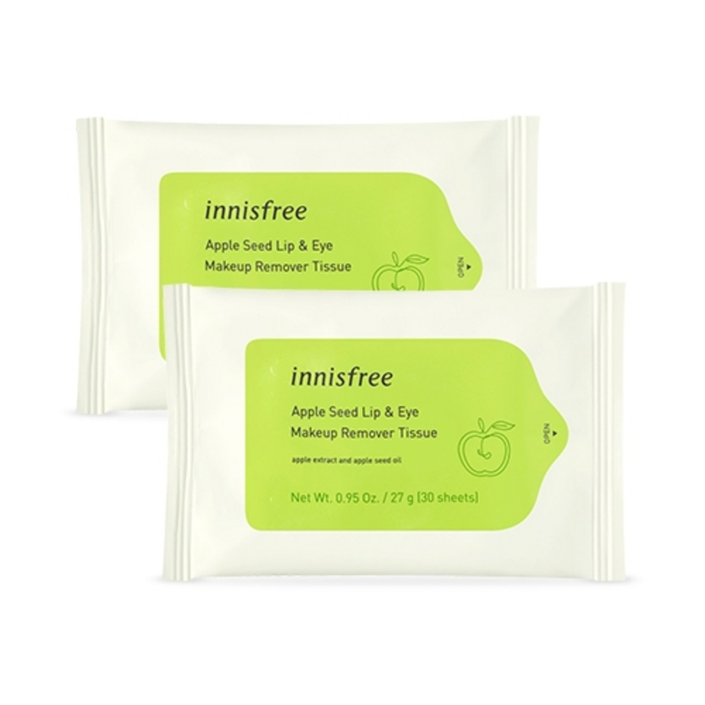 Innisfree Apple Seed Lip & Eye Remover Tissue 30ea