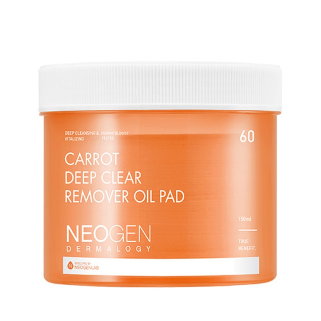 Neogen Dermalogy Carrot Deep Clear Remover Oil Pad 150ml