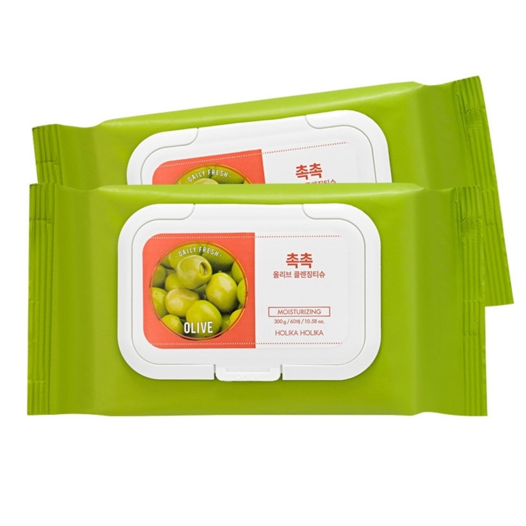 Holika Holika Daily Fresh Moist Olive Cleansing Tissue 300g