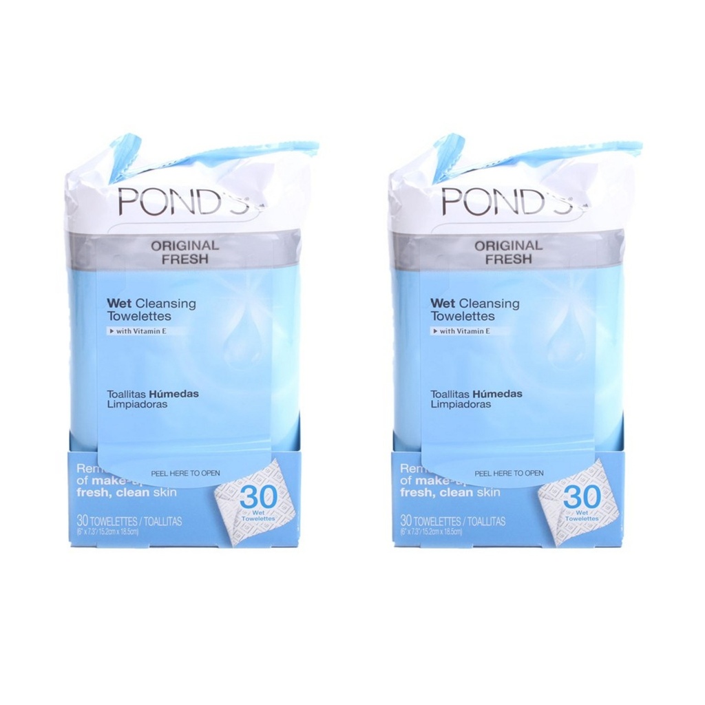 Pond's Original Fresh Wet Cleansing Towelette with Vitamin E