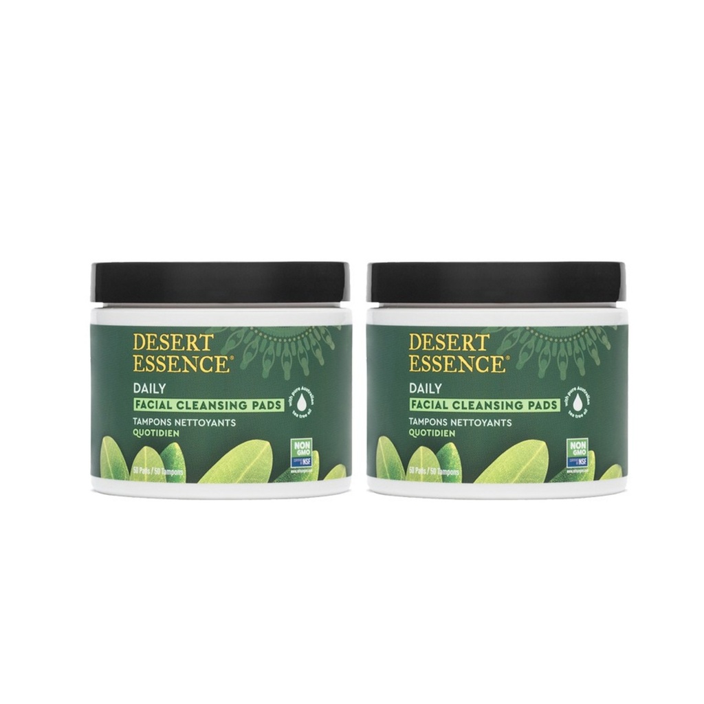 Desert Essence Natural Tea Tree Oil Facial Cleansing Pads (2pcs)