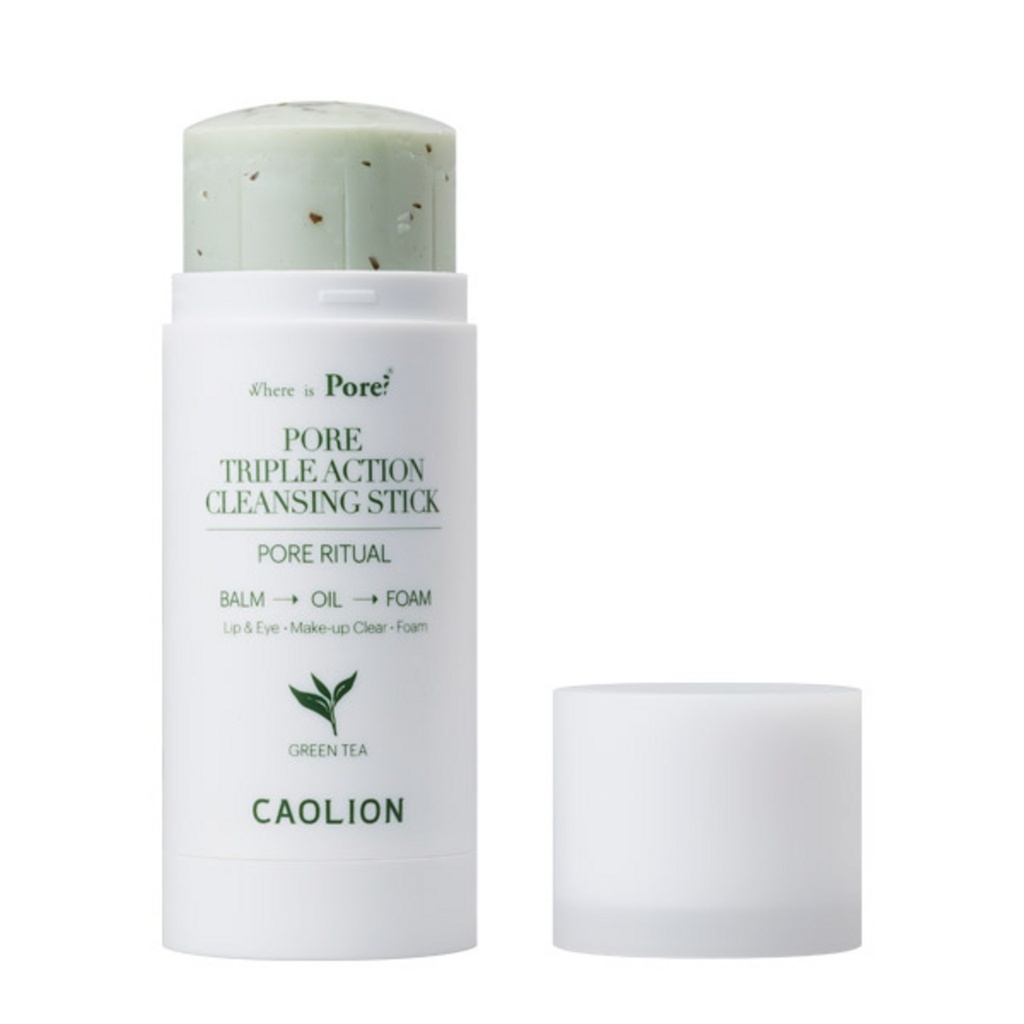 Caolion Pore Triple Action Cleansing Stick Green Tea