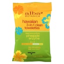 Alba Botanica Hawaiian 3-in-1 Towelette Deep Pore Purifying Pineapple Enzyme