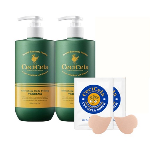 [SKU_2ZVIGU4_6N4GW6K] Ceci Cella Body Peeling 500ml 2pcs + CPC Professional Cooling Patch 2 servings