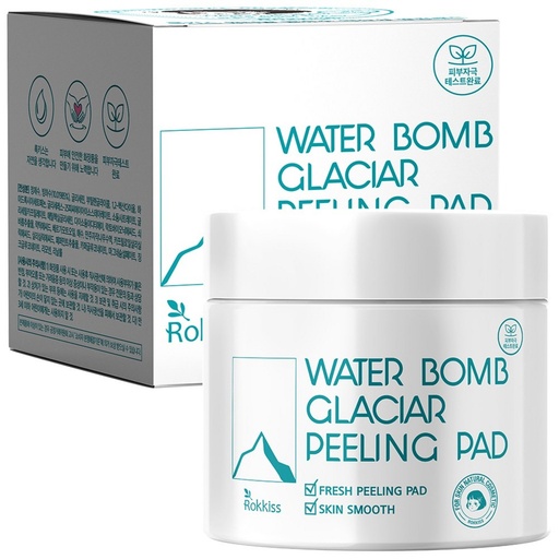 [SKU_2XY2QPZ_6AVLFSJ] Rocky's Water Bomb Glacier Water Mildly Acidic Peeling Pads 70 sheets