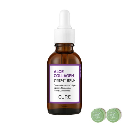 [SKU_XUX5LV_1LK46UP] Kim Jung-moon Aloe Cure Collagen Synergy Serum 30g + 2X Cream 3.5g x 2p