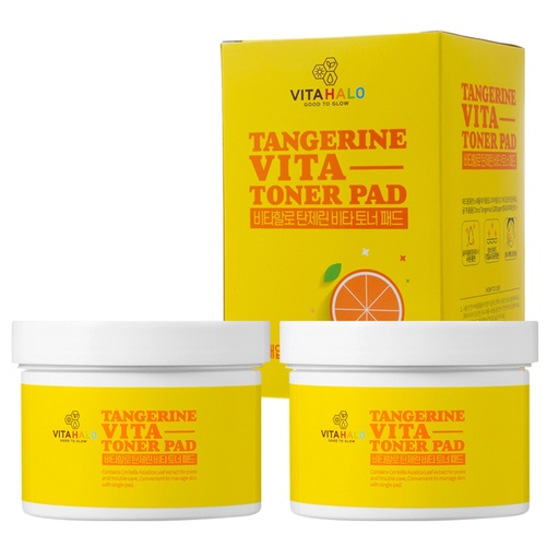 [SKU_4PIAAV_43M61QD] Vitahalo Tangerine Toner Pads