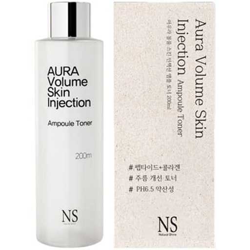 [SKU_35P938J_7K7N1O3] Natural Shine Aura Volume Skin Injection Ampoule Toner 200ml