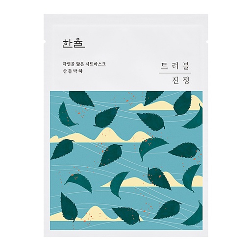 [SKU_2DJ5UTZ_3A14A5F] Hanyul Nature Resembling Sheet Mask Sandeul Mint