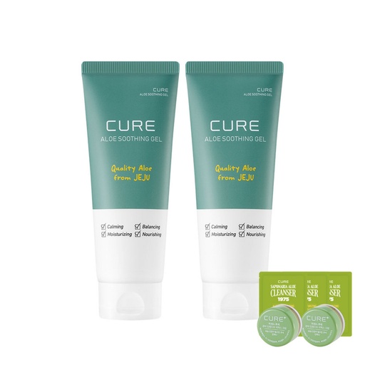 [SKU_33J5HKQ_78I6ZGZ] Kim Jeong-moon Aloe Cure Aloe Soothing Gel 150ml x 2p + Experience Kit