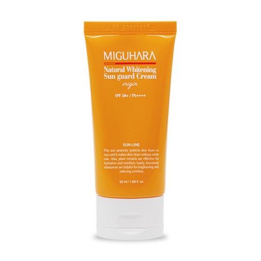 [SKU_LO3NI7_12HD820] Miguhara Natural Whitening Sun Guard Cream Origin SPF50+ PA++++