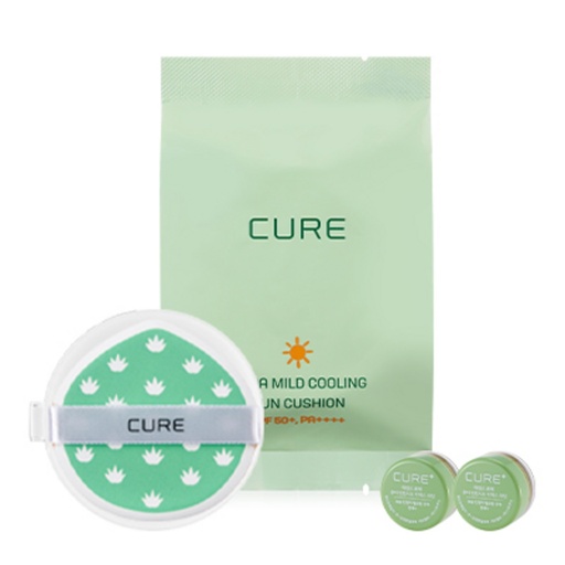 [SKU_30RPEMO_6SIPNO8] Kim Jung Moon Aloe Cure Cooling Sun Cushion Refill SPF50+ PA++++ + Mini 2X Cream 3.5g x 2p Set