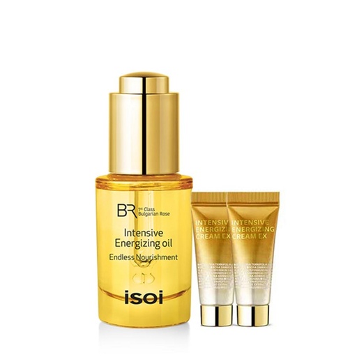 [SKU_2WZR1KI_64RJ9AU] Isoi Bulgarian Rose Intensive Energizing Oil 15ml + Elasticity Cream 7ml x 2p