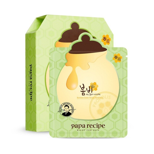 [SKU_11I9WDF_1SB2MSD] Paparecipe Bombi Green Honey Jar Sheet Mask