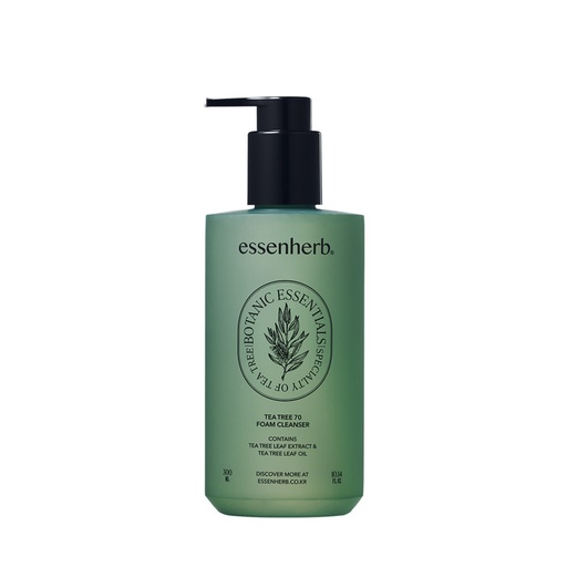 [SKU_2Z0D1QN_6HJR1ZT] Essenherb Tea Tree 70 Foam Cleanser 300ml