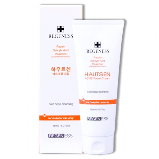 [SKU_11TPSN7_1T0MPWO] Hautgen Acne Foam Cream 150ml Acne Relief Functional Face Wash Cleanser