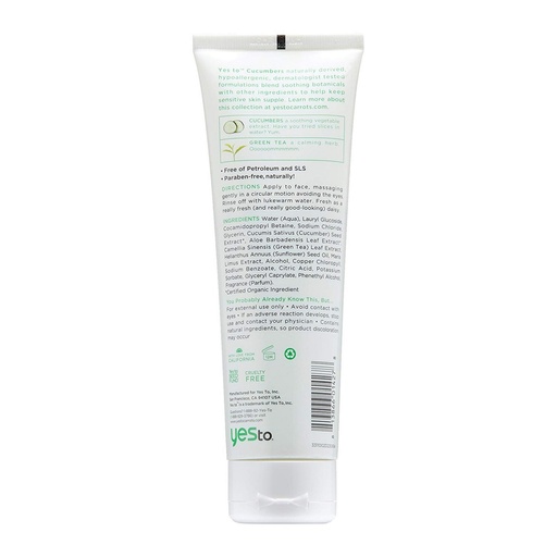 [SKU_JWP8_29NJR] Yes2 Cucumber Daily Gel Cleanser