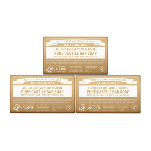 [SKU_2KYBRTC_46OCED9] Dr. Bronner's Sandalwood Jasmine Pure Castile Bar Soap