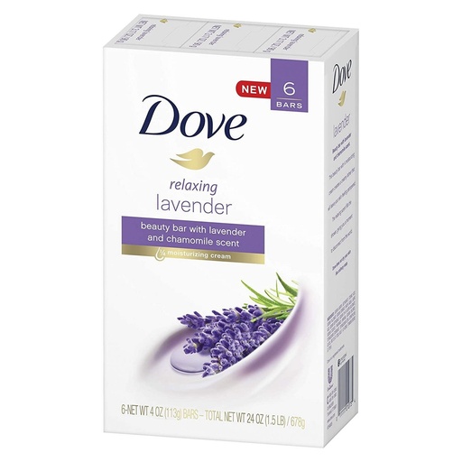 [SKU_2XQKKHB_6TEHD4O] Dove Relaxing Beauty Bar Lavender & Chamomile Fragrance 6 Packs