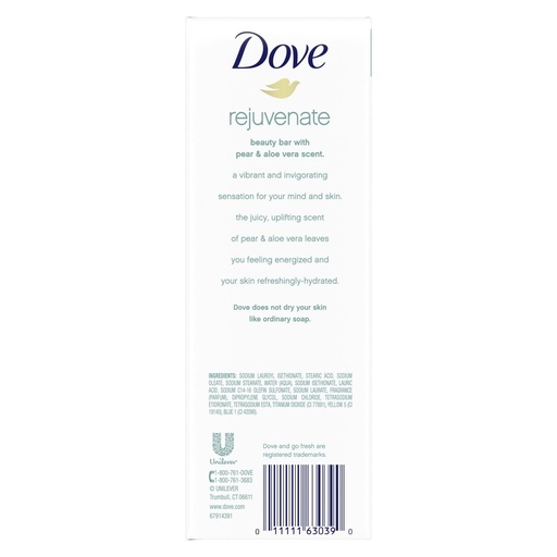 [SKU_2UT6X09_5PDVZM6] Dove Go Fresh Rejuvenate Beauty Bar Pear & Aloe Vera Fragrance