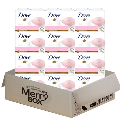 [SKU_38PL8DD_816KFSB] [Merry Box] Dove Soap Beauty Bar Pink 12ea