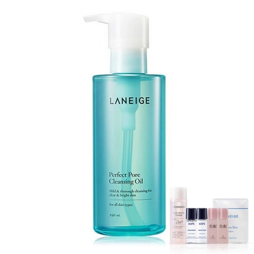 [SKU_3KBWXD_AWR9P8] Laneige Perfect Pore Cleansing Oil 250ml + Premium Amarahan 6 types of basic care cosmetics