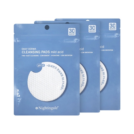 [SKU_3AE8CL7_89WC6F2] Nightingale Daily Derma Cleansing Pad Tissue Mild Acid