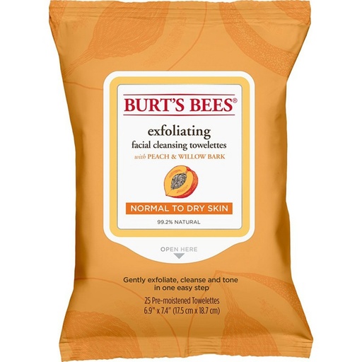 [SKU_HFB8_1W001] Burt's Bees Facial Cleansing Towelette 17.5 x 18.7cm