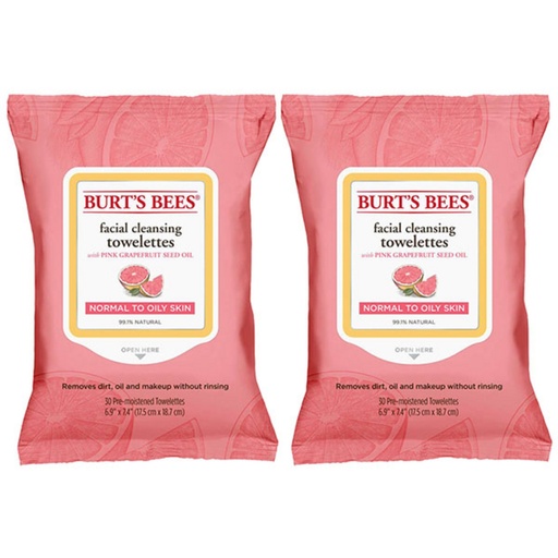 [SKU_32SGWZA_74IGHUG] Burt's Bees Facial Cleansing Towelette 17.5 x 18.7cm