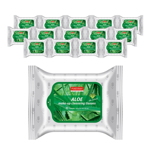 [SKU_4GS3PT_E0UY7N] Purederm Aloe Cleansing Tissue